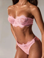 Rožinis apatinio trikotažo komplektas BLERIM