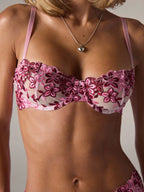 Rožinis apatinio trikotažo komplektas MELITA