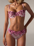 Rožinis apatinio trikotažo komplektas MELITA