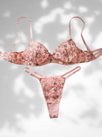 Rožinis apatinio trikotažo komplektas FRANCESKA