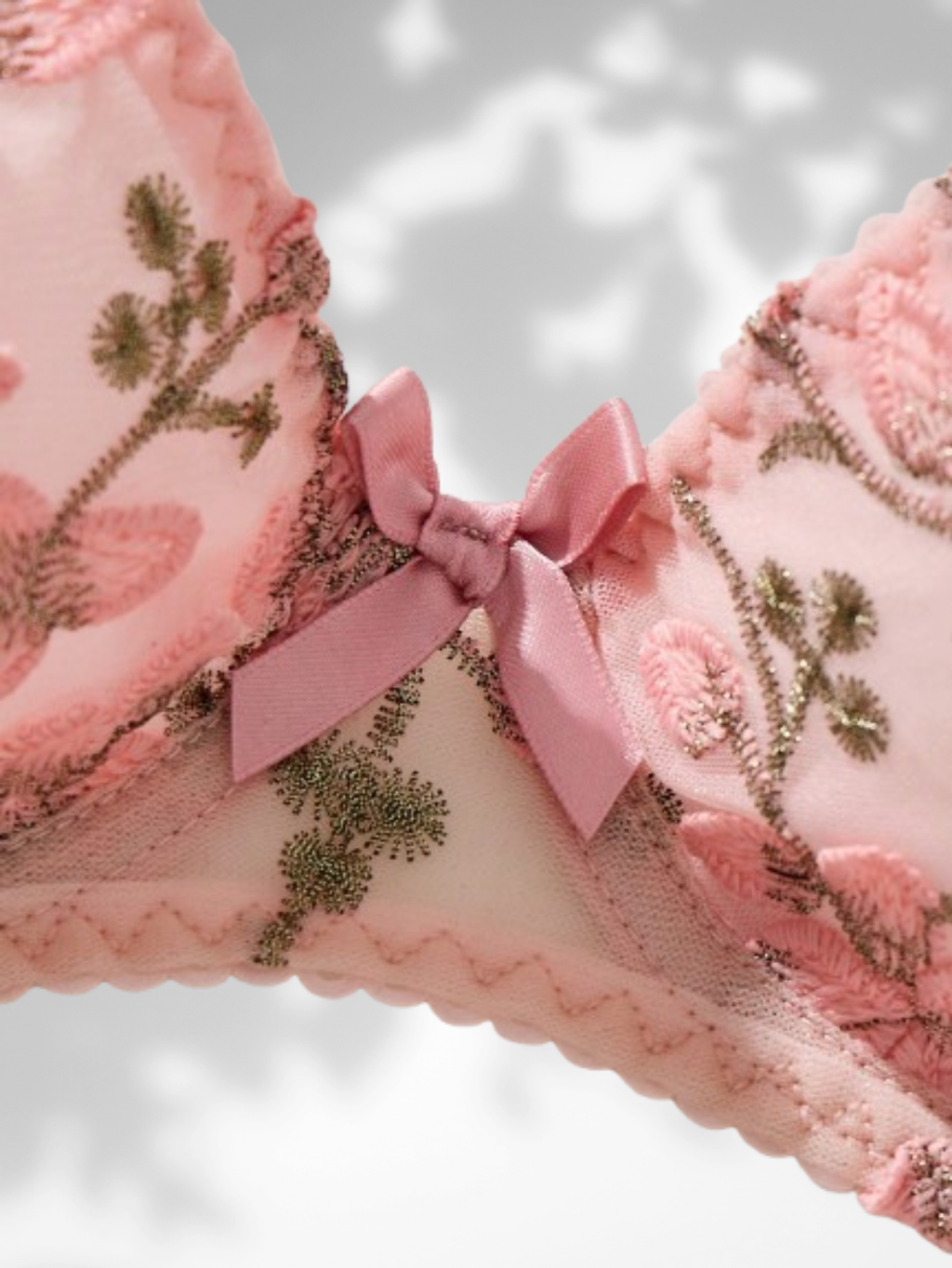 Rožinis apatinio trikotažo komplektas FRANCESKA