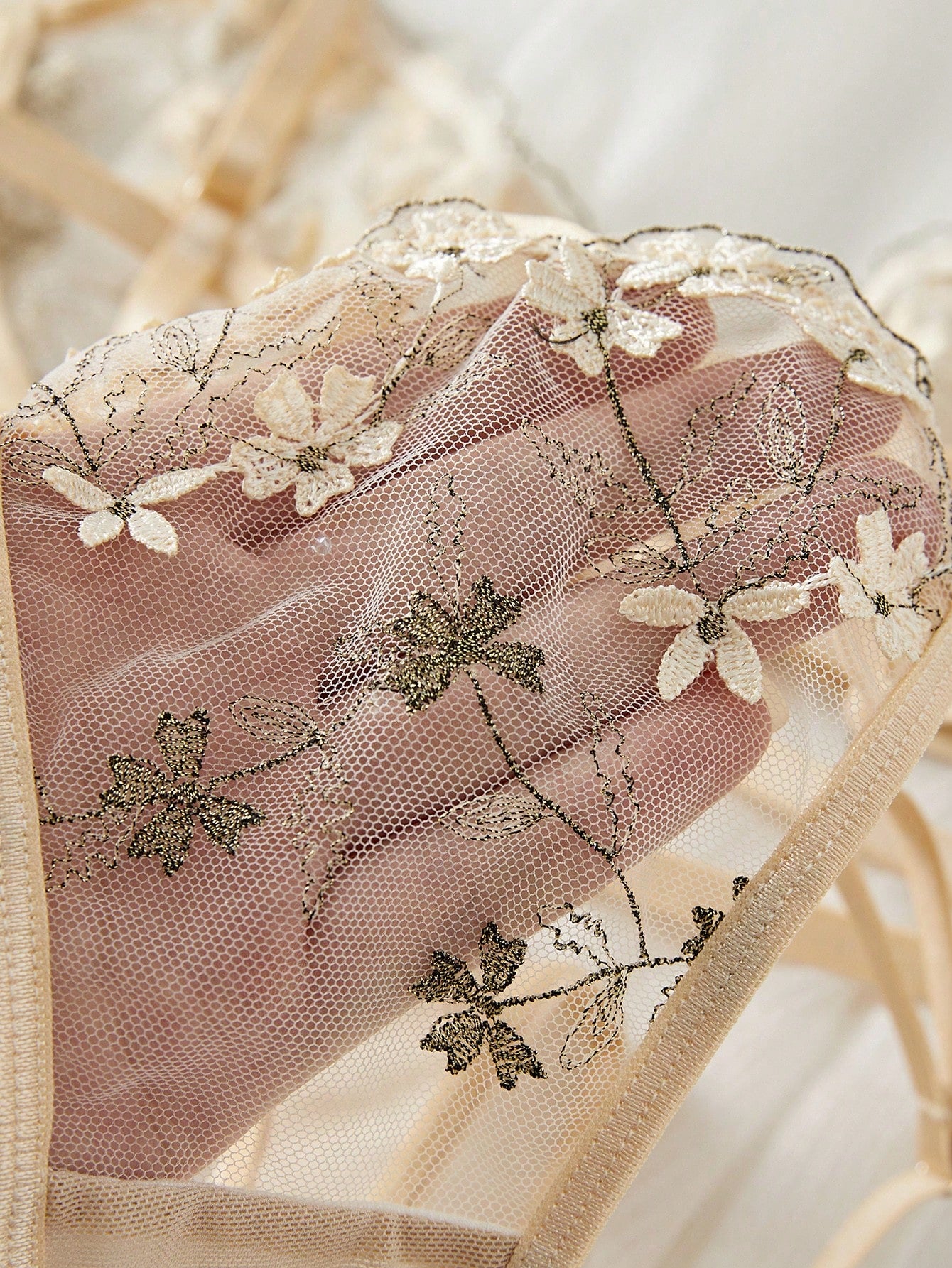 Kreminis apatinio trikotažo komplektas LORENA